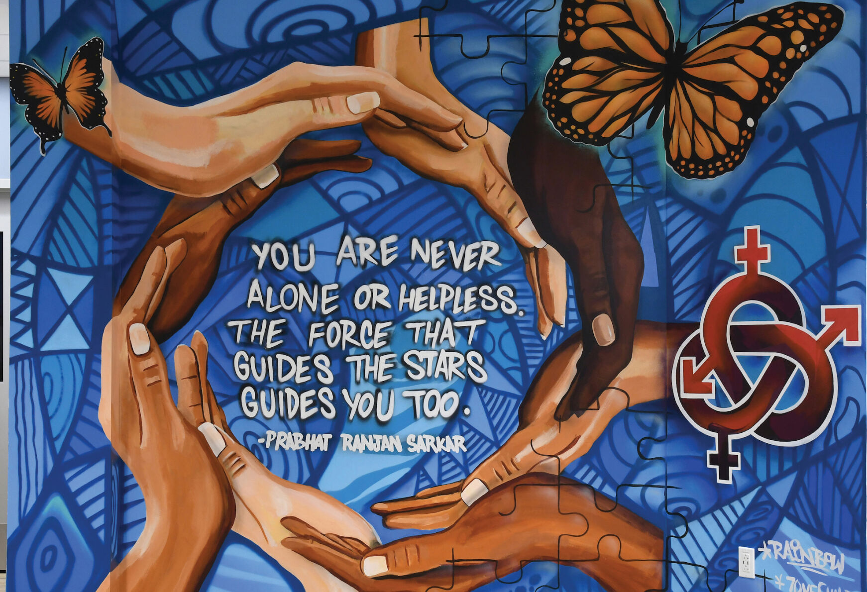 rider mural